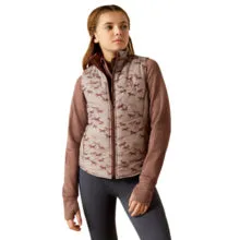 Ariat Yth Bella Insulated Reversible Gilet Scattering Horses