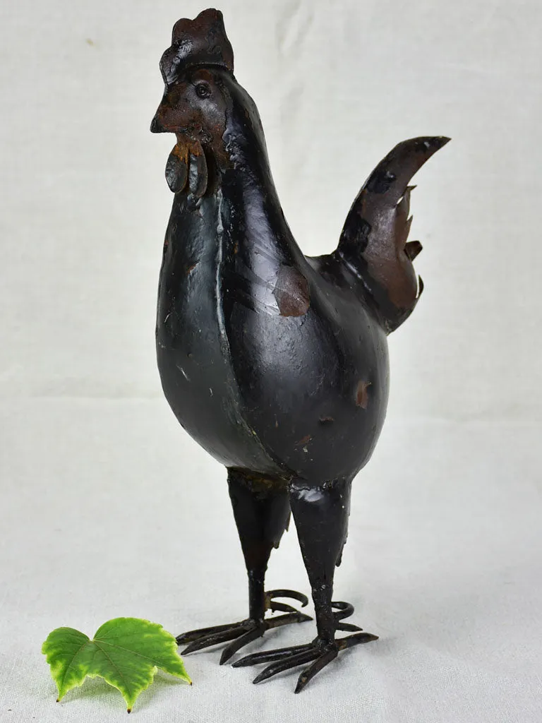 Artisan made sculpture of a rooster 16¼"