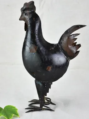 Artisan made sculpture of a rooster 16¼"