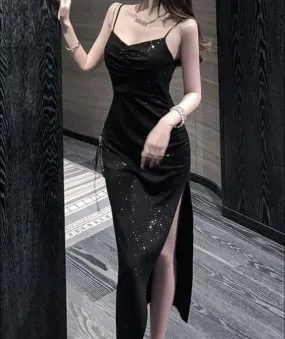 Black Prom Evening Party Dresses   fg2718