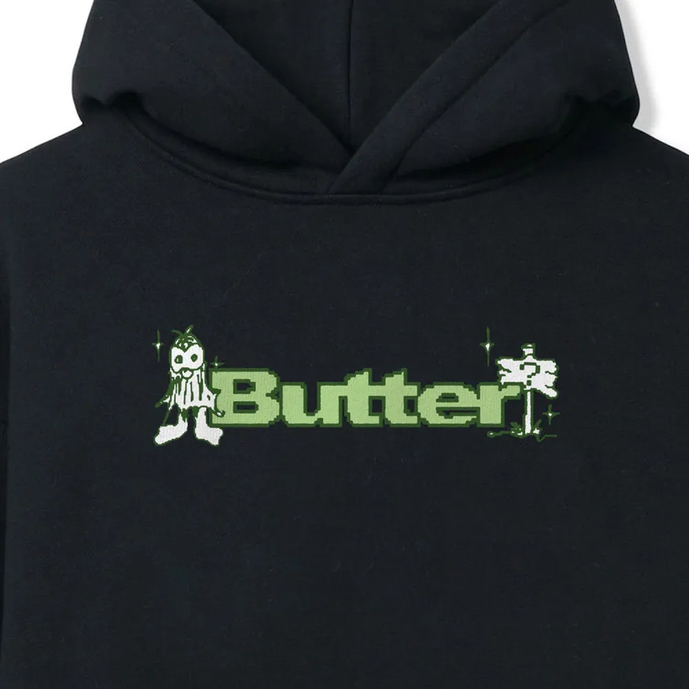 Butter Goods Quest Logo Pullover Hood Black