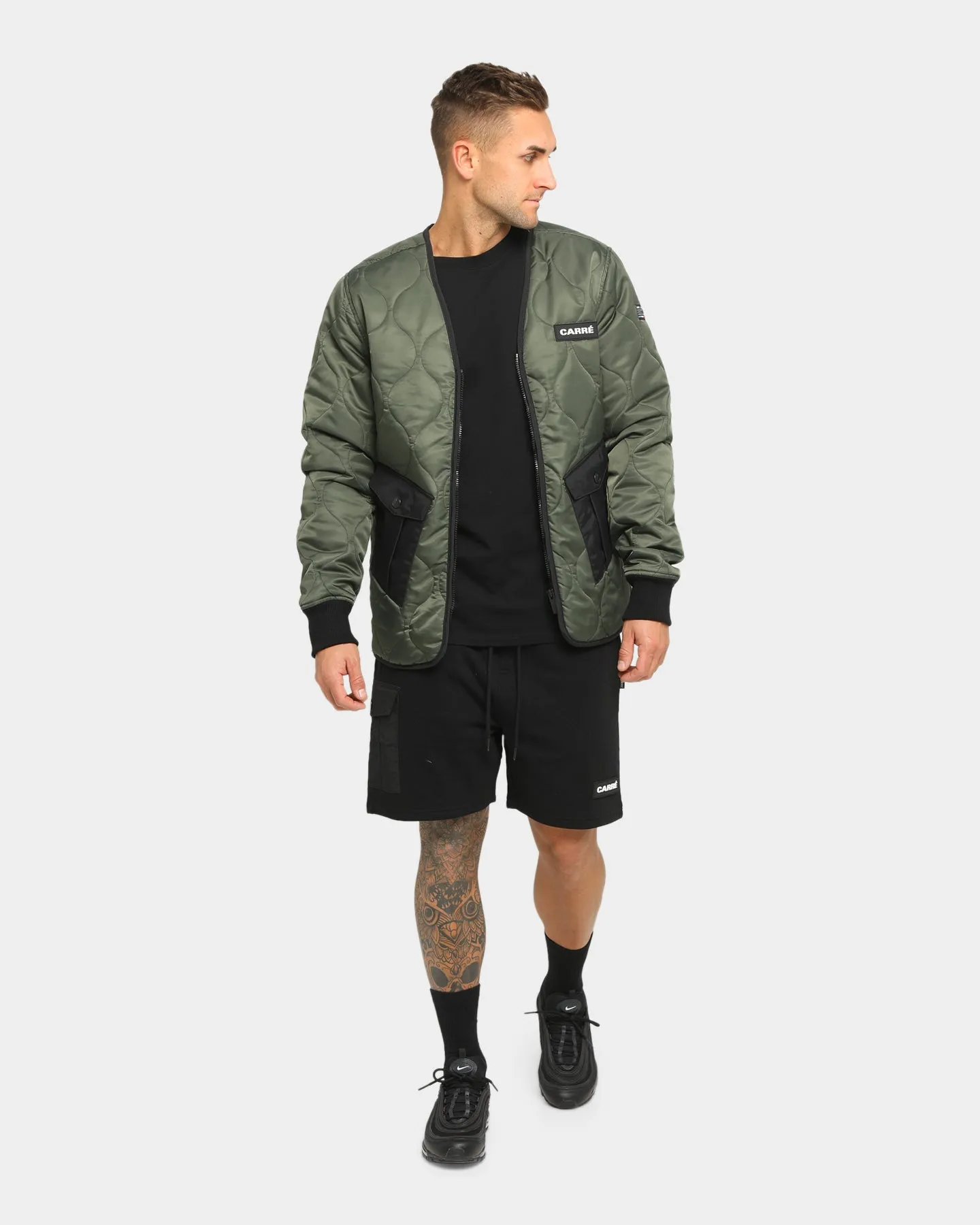 Carré Roadman Quilted Jacket Army Green