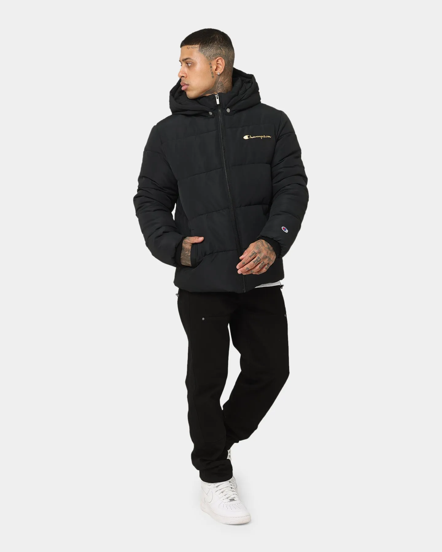 Champion Rochester Puffer Jacket Black/Gold