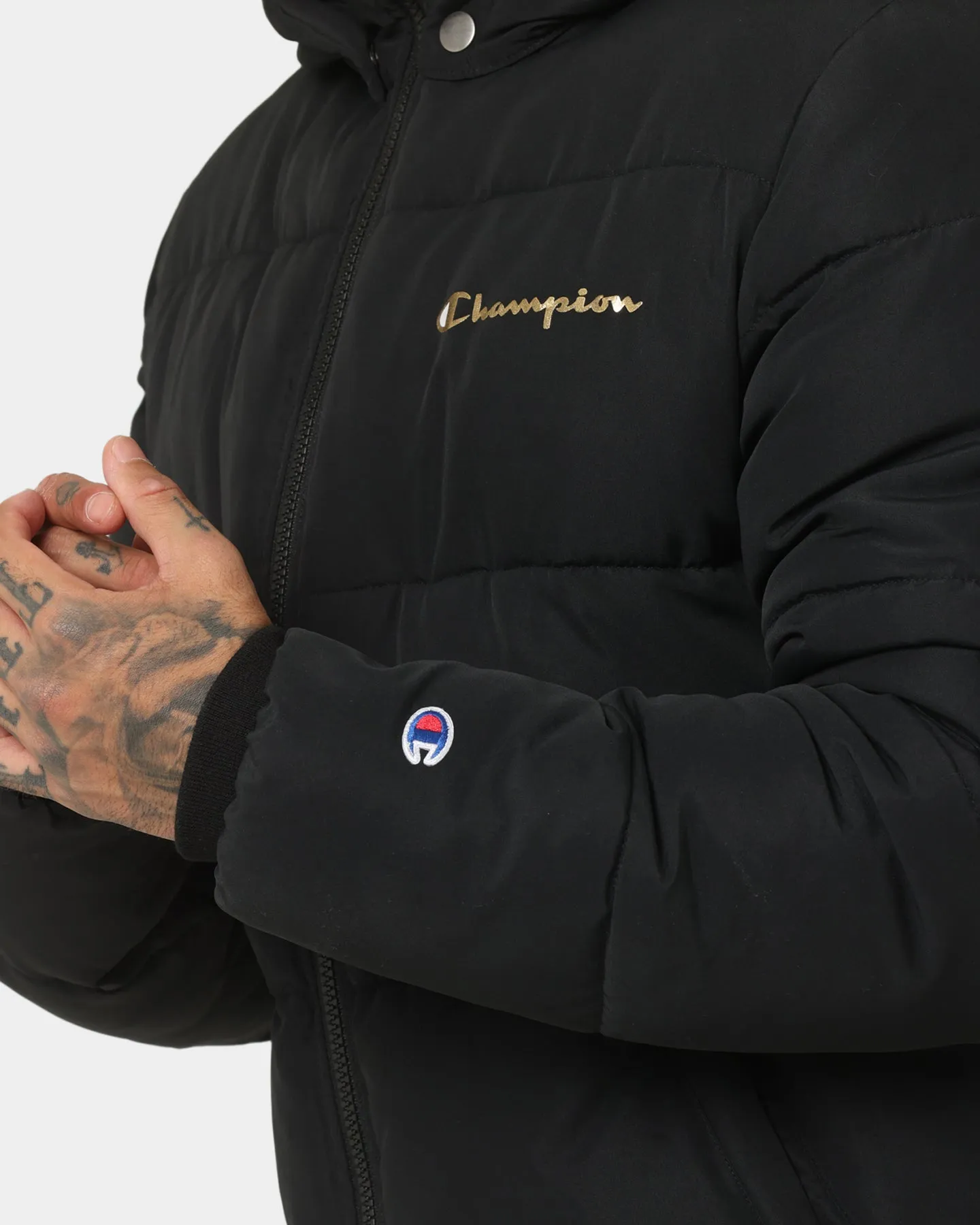 Champion Rochester Puffer Jacket Black/Gold