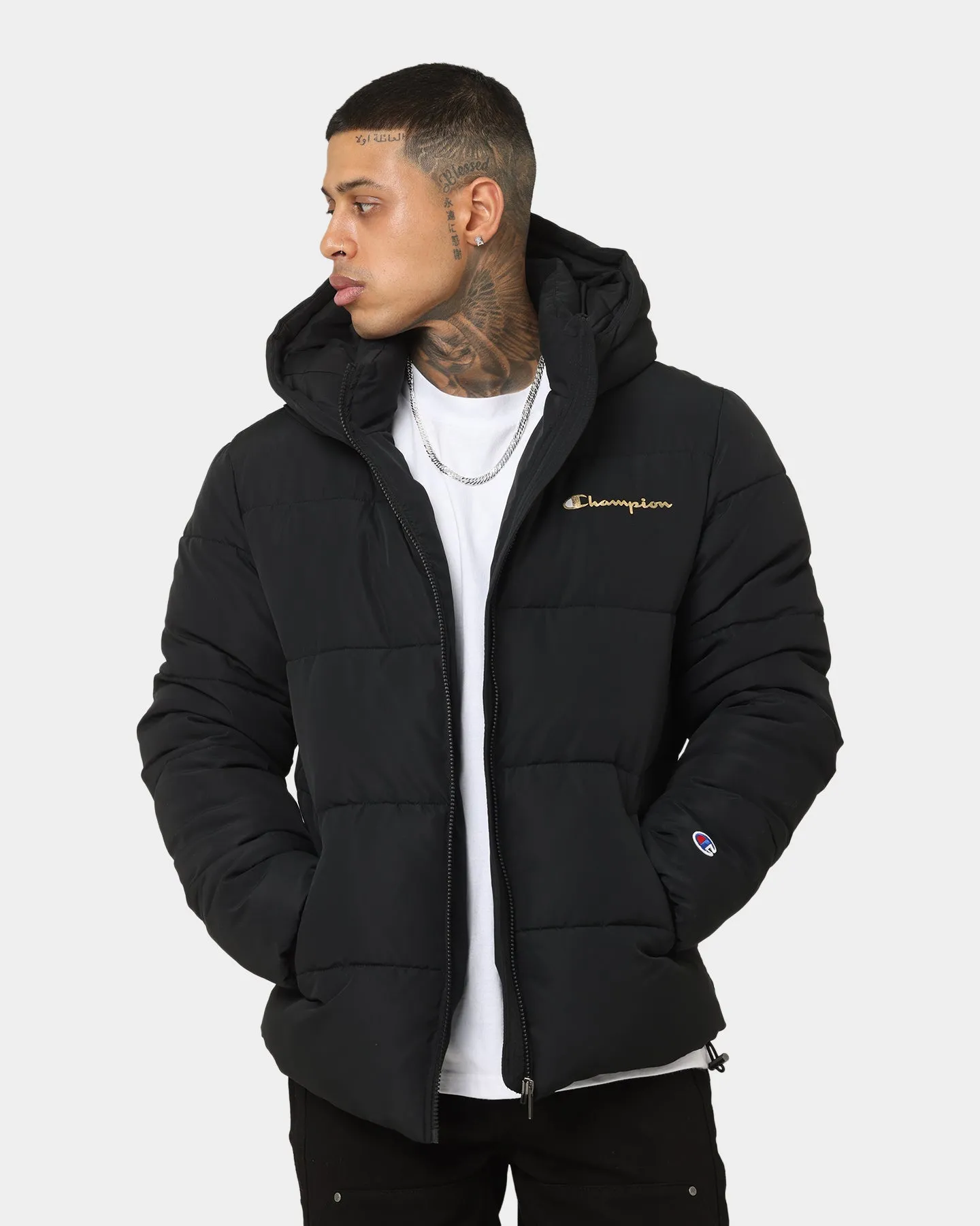 Champion Rochester Puffer Jacket Black/Gold