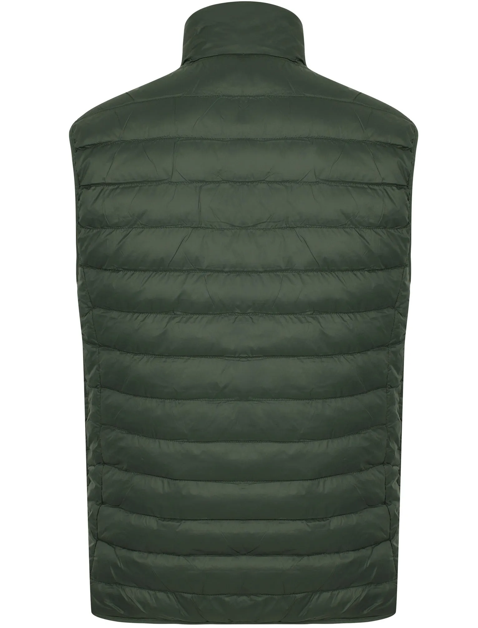 Couloir Quilted Puffer Gilet with Fleece Lined Collar in Deep Forest - Tokyo Laundry