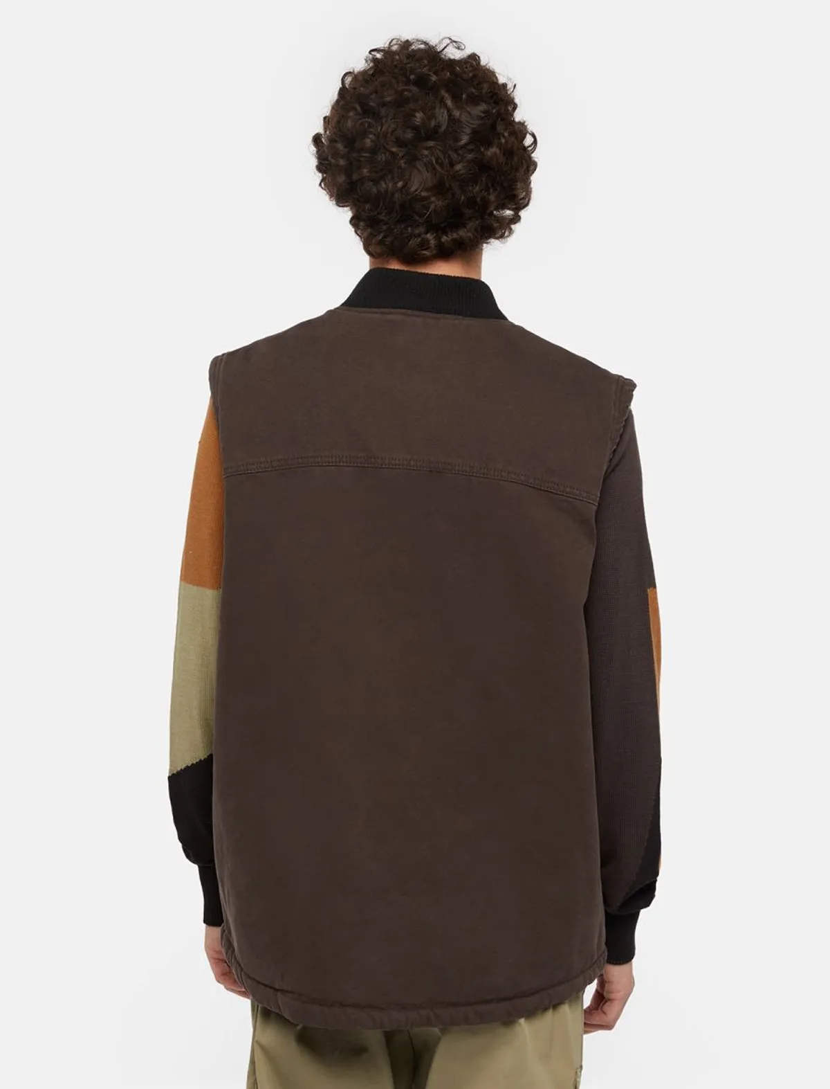 Dickies Duck Canvas Vest Dark Brown