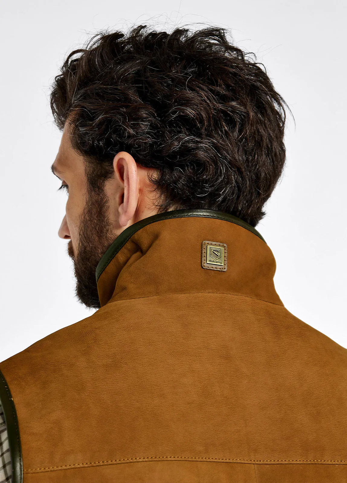 Dunhill Leather Gilet - Tan