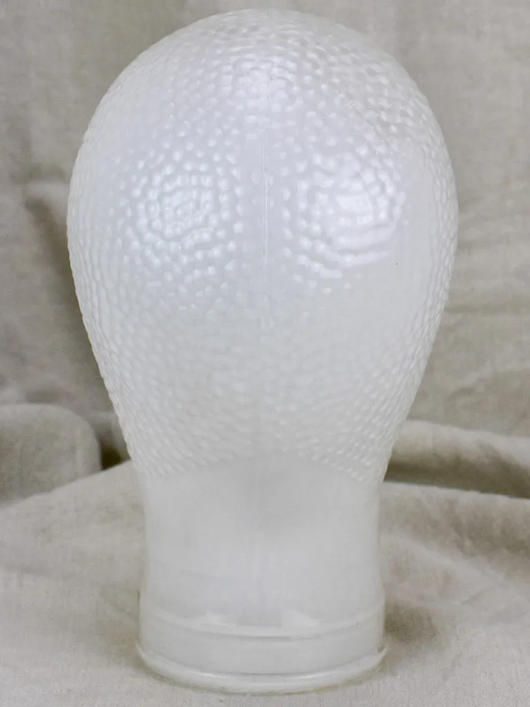 Early 20th Century opaque glass head