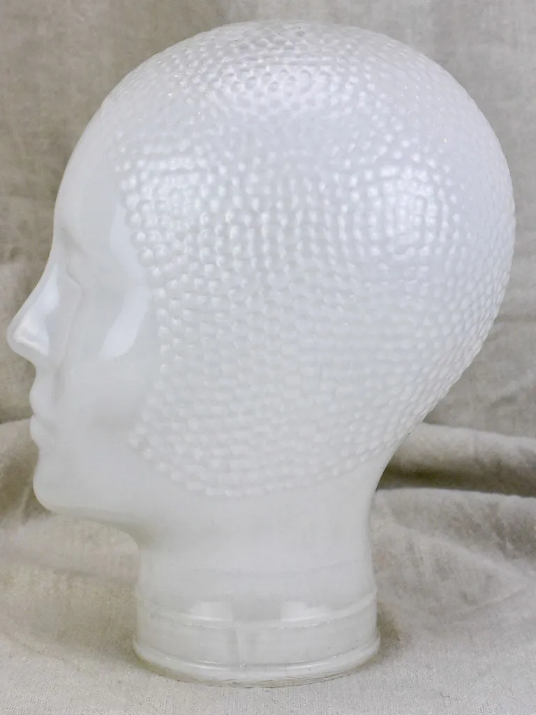 Early 20th Century opaque glass head