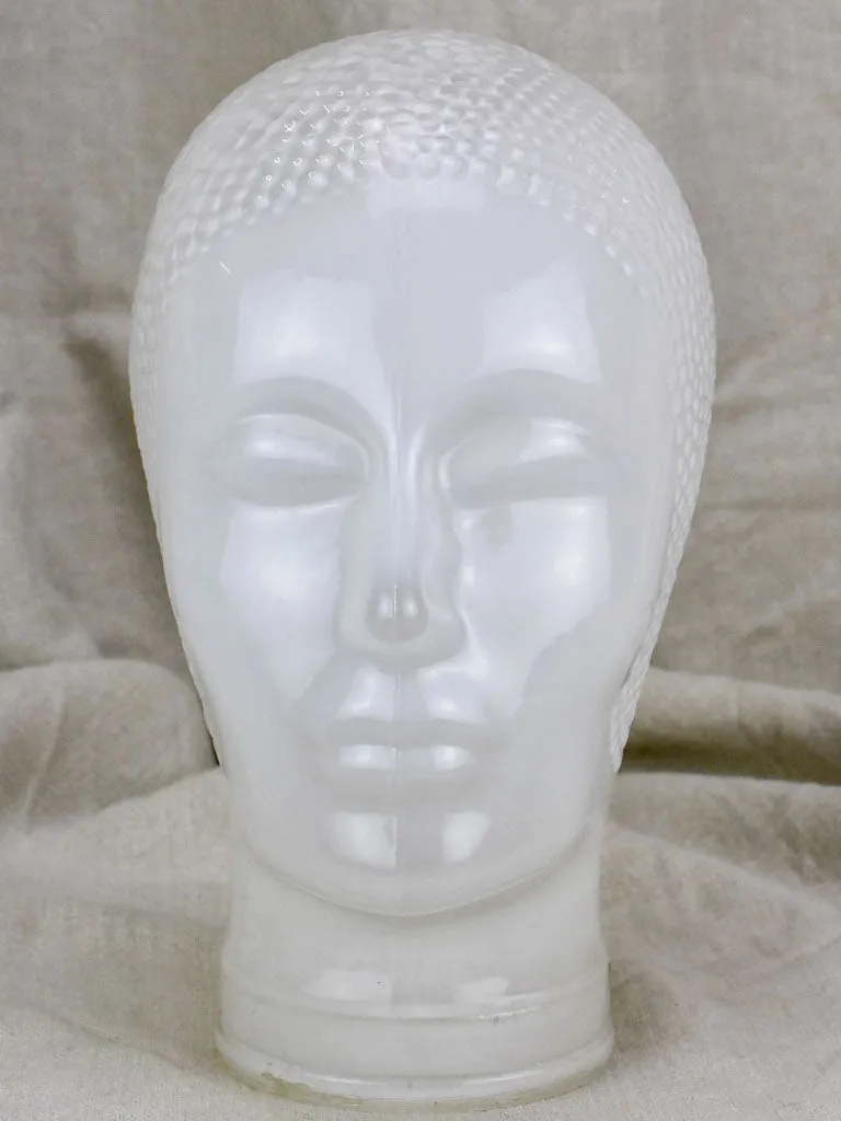 Early 20th Century opaque glass head