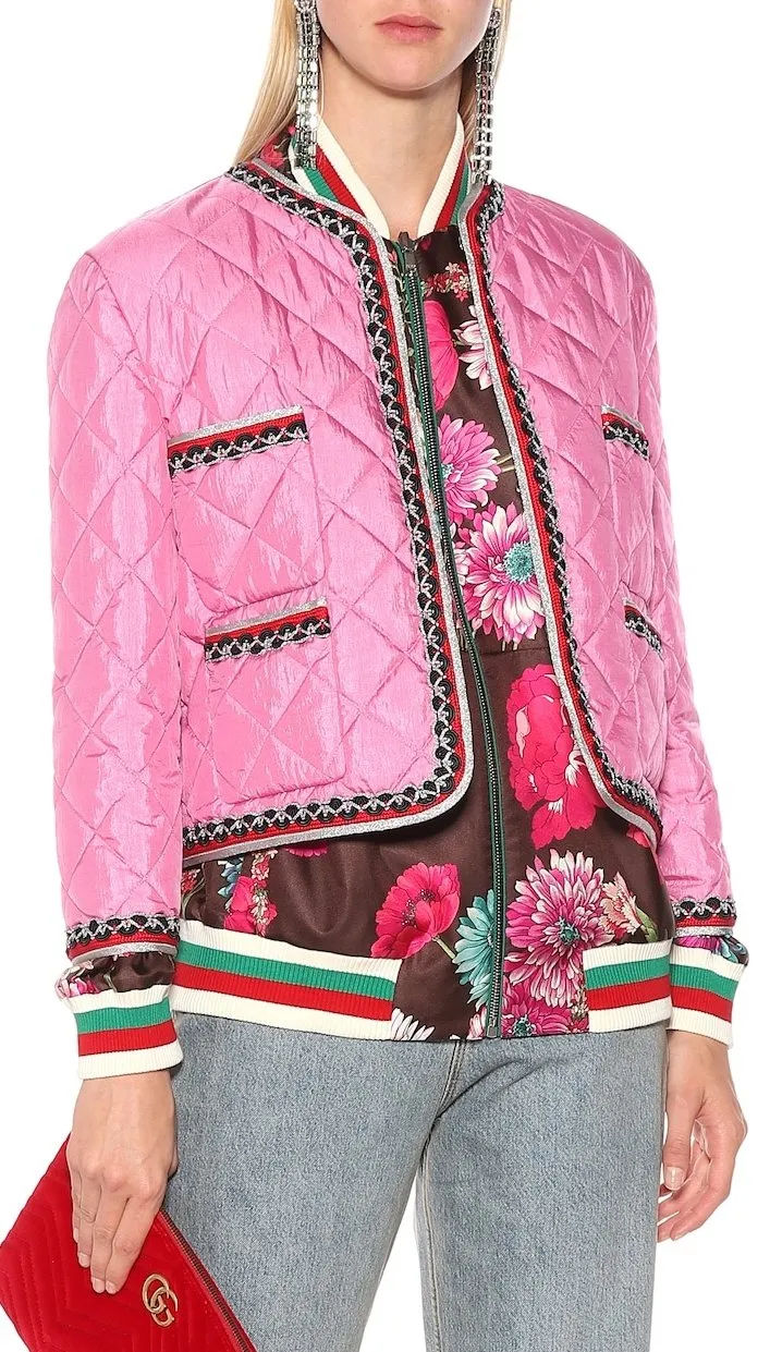 Embroidered Quilted Jacket