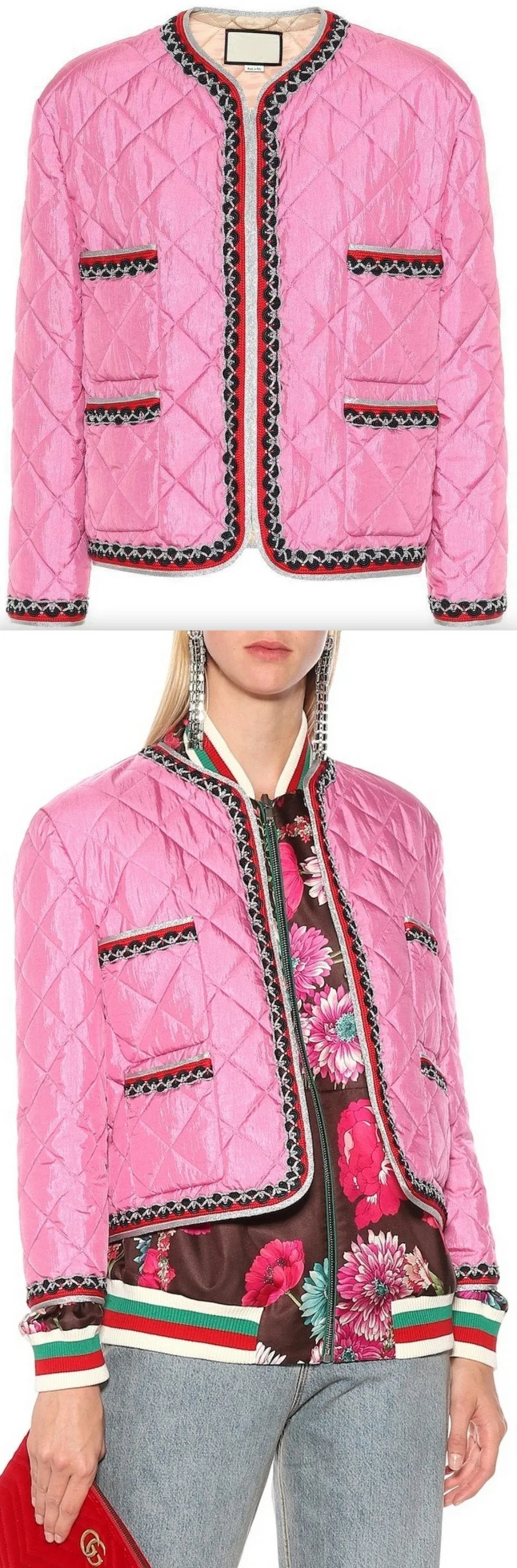 Embroidered Quilted Jacket