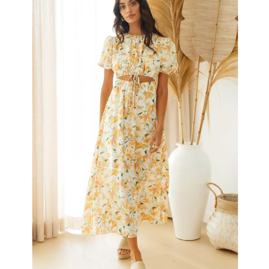 Esme Lily Prints Mid Cut Maxi Dress