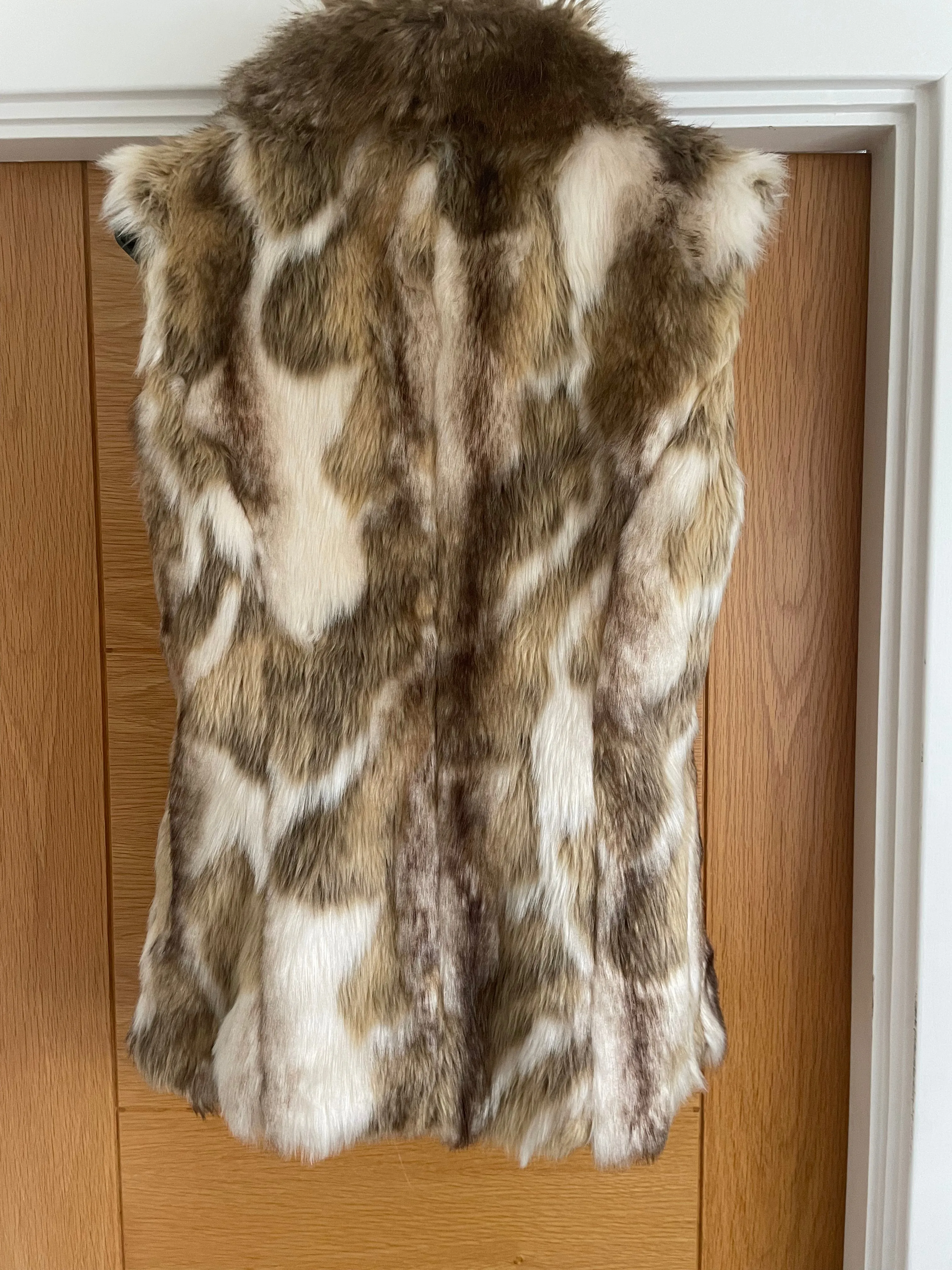 Faux Fur Lined Gilet - Size 14