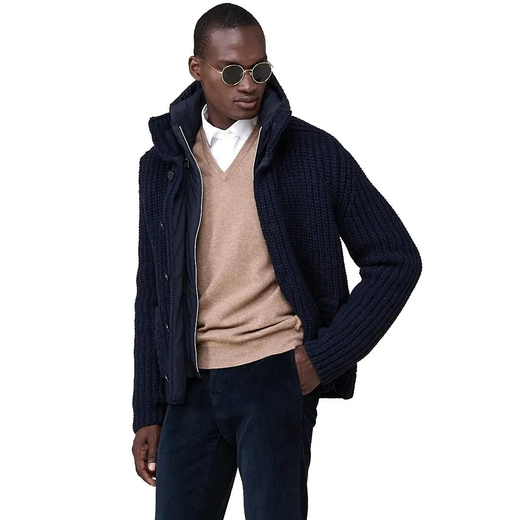 Fedeli 'Davos' Knit Cashmere Bomber Jacket