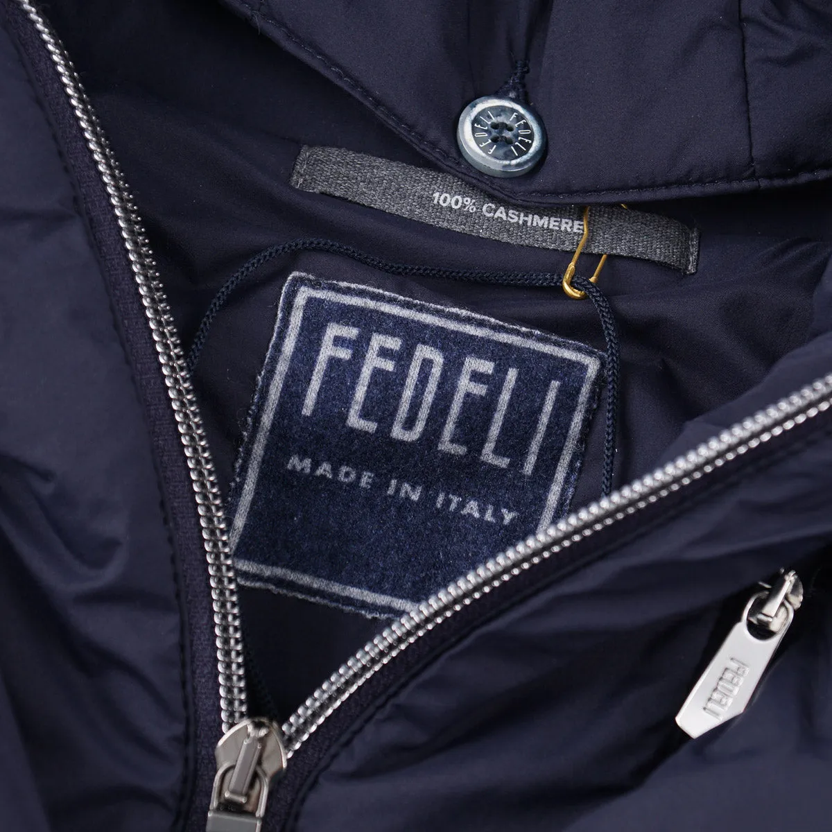 Fedeli 'Davos' Knit Cashmere Bomber Jacket