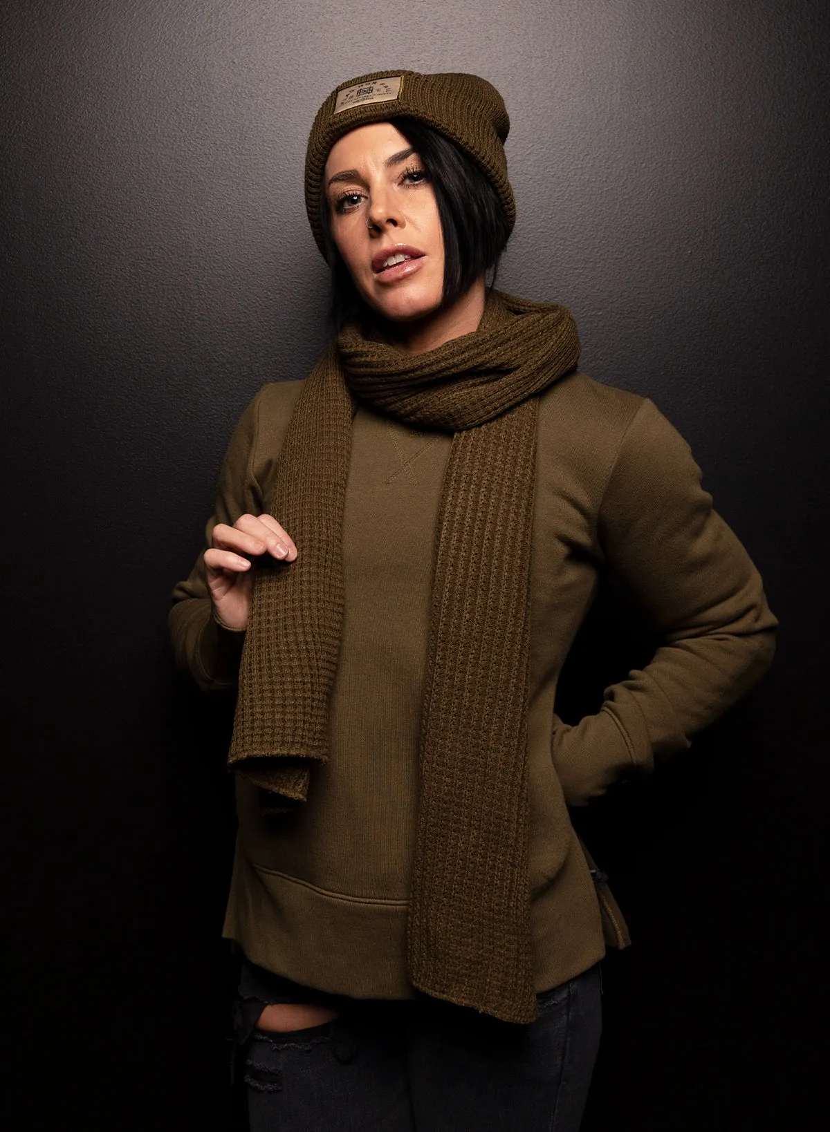 FOREVER SCARF - OLIVE