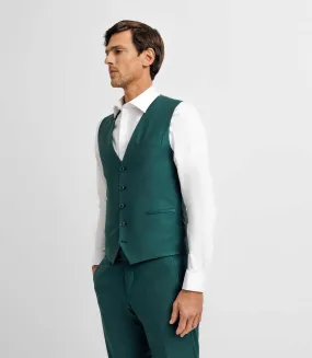 Gilet de costume vert