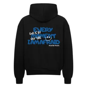 God is by my side Oversized Zipper Hoodie