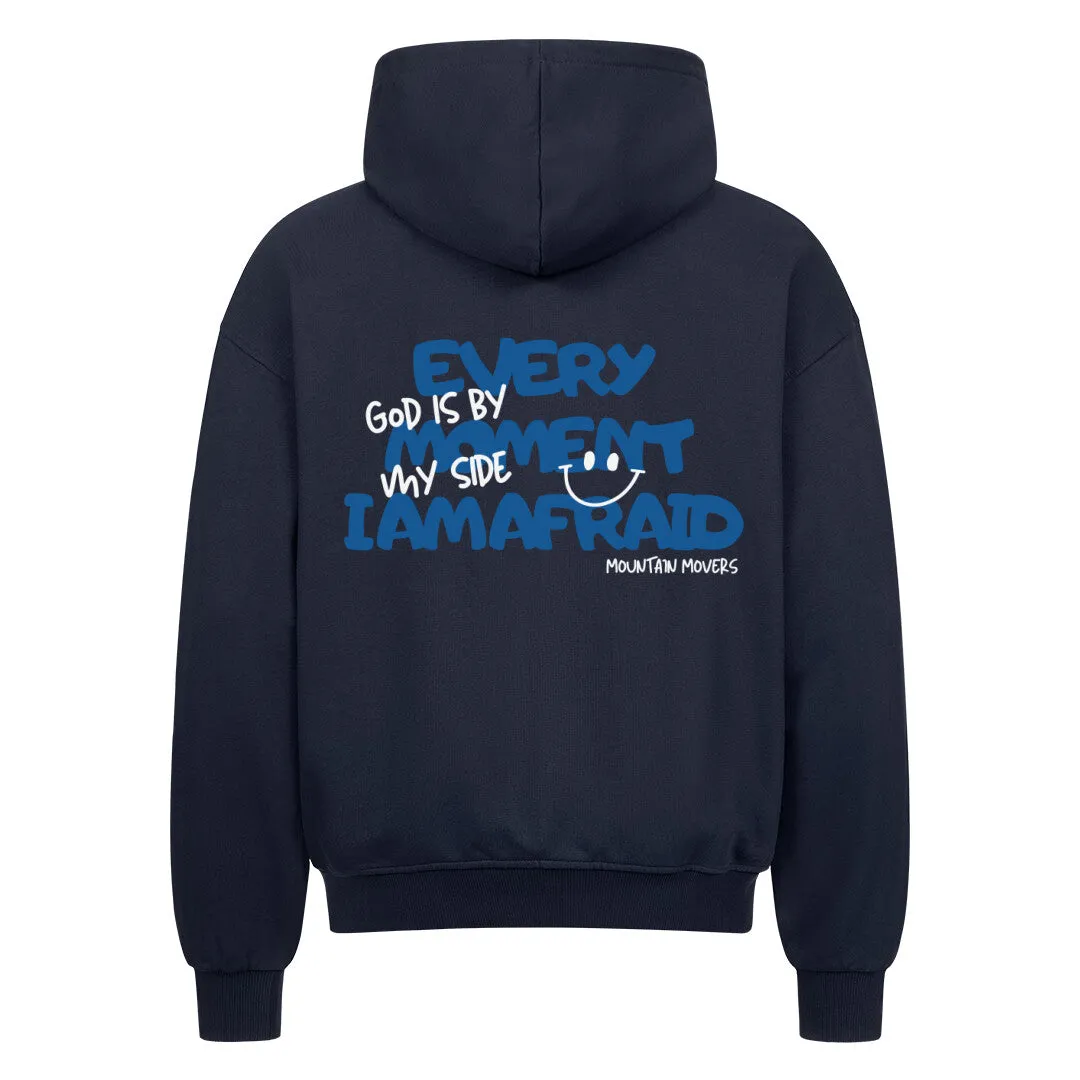 God is by my side Oversized Zipper Hoodie