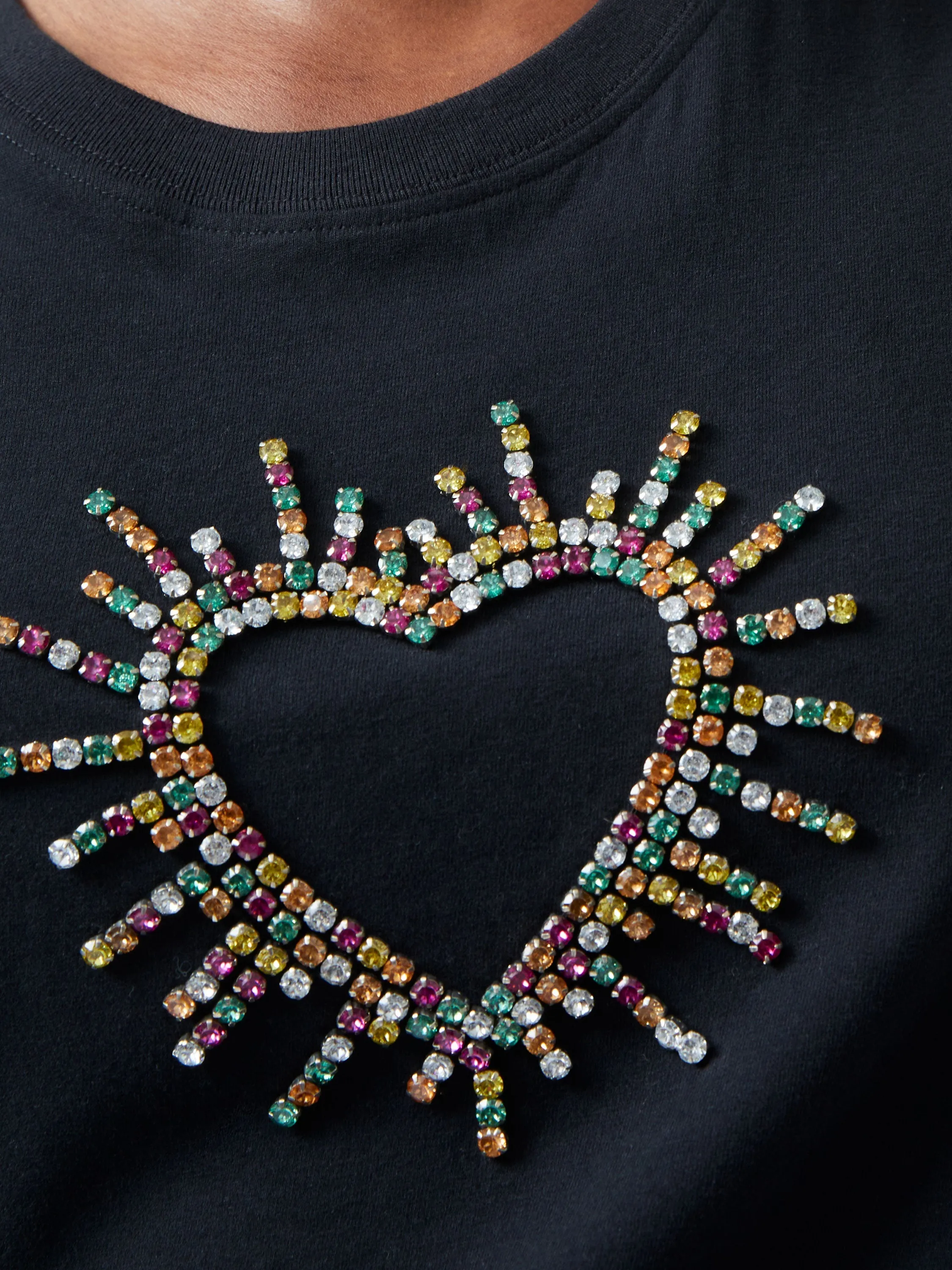 Heart Embellished T-Shirt