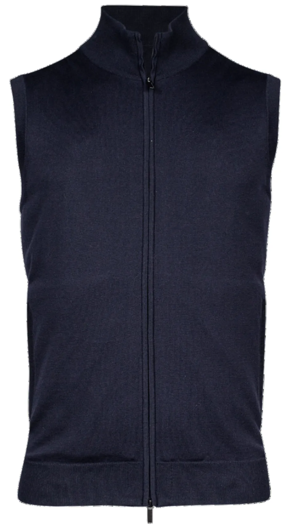 ID24455-Thomas Maine Navy Zip Waist Coat