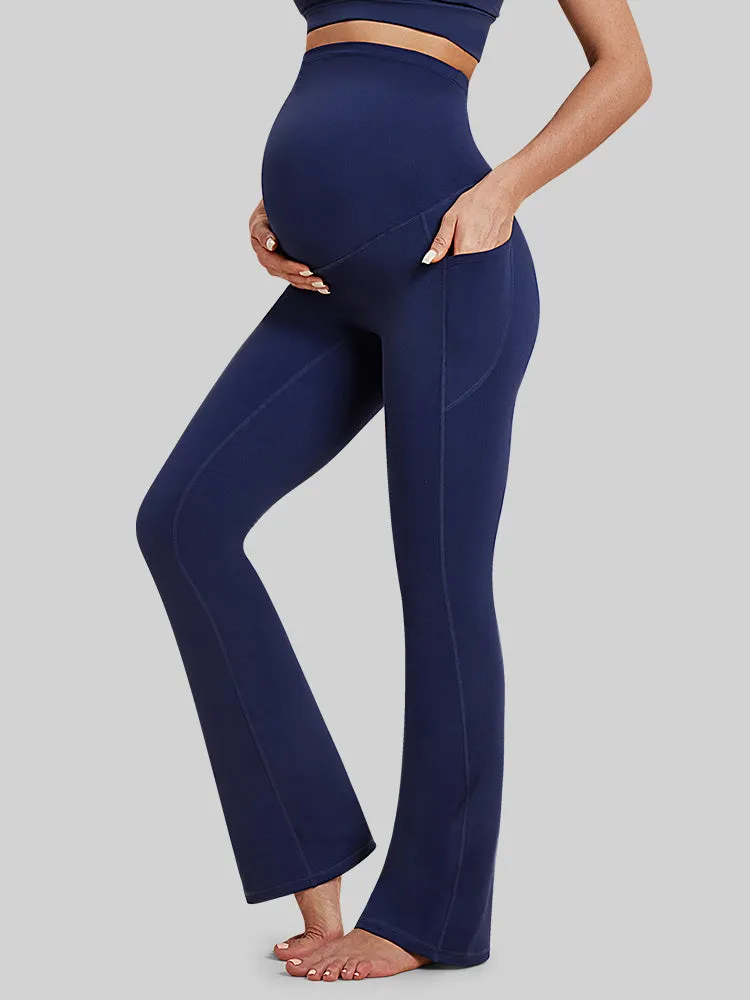 IUGA HeatLab® Fleece Lined Bootcut Maternity Pants with Pockets