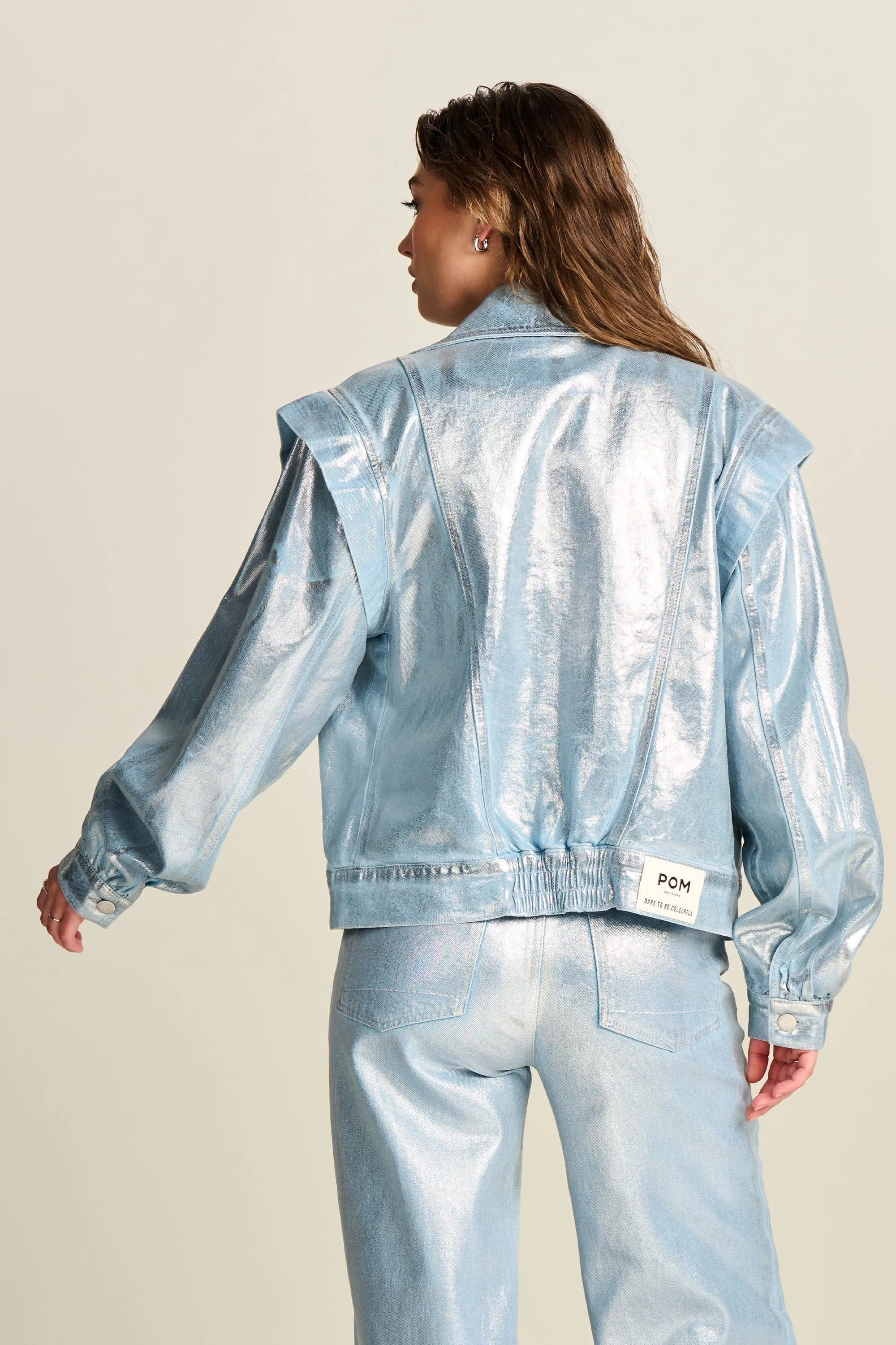 JACKET - Denim Metallic