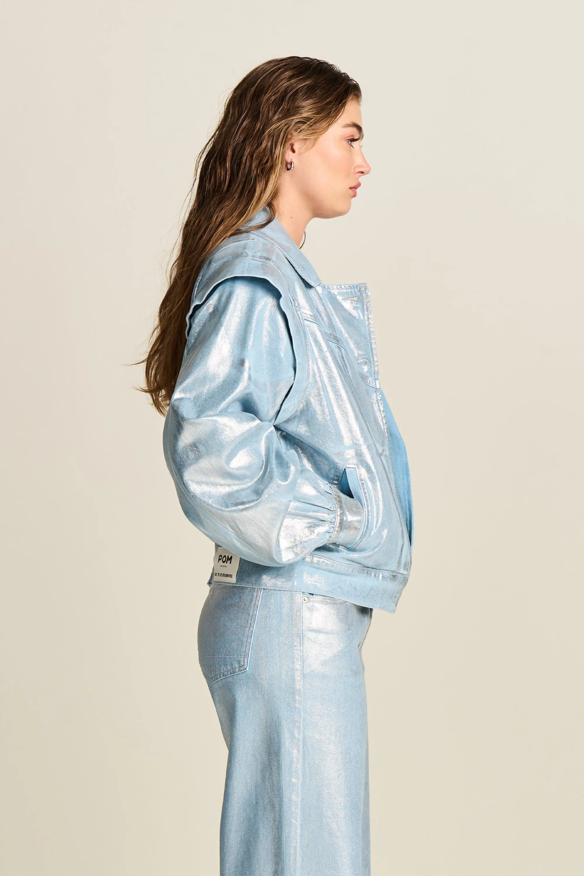 JACKET - Denim Metallic