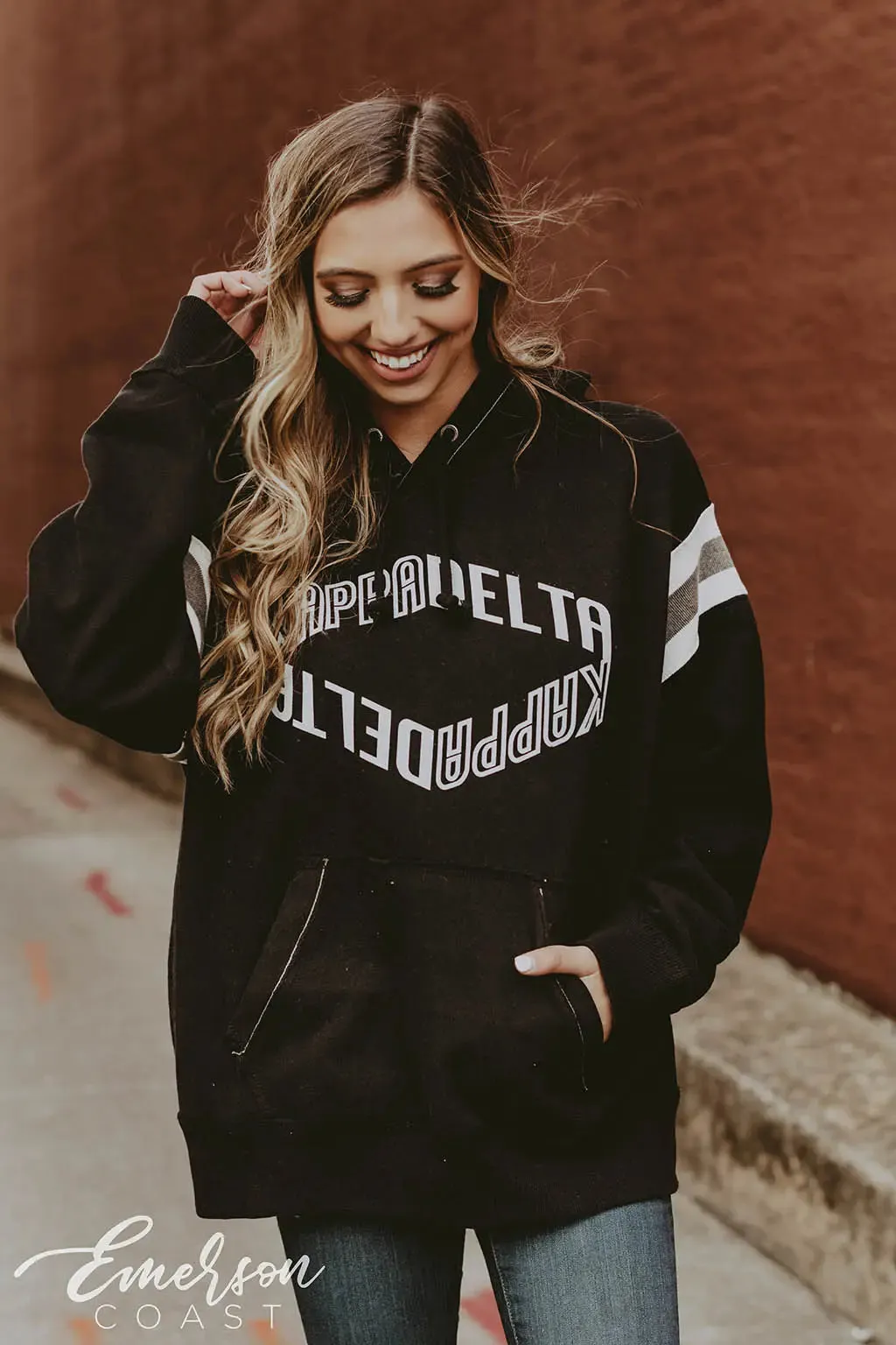 Kappa Delta Striped Hoodie