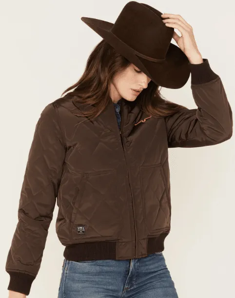 Kimes Ranch Women's Marinos Bomber Brown Jacket