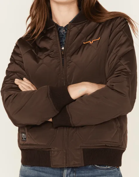 Kimes Ranch Women's Marinos Bomber Brown Jacket