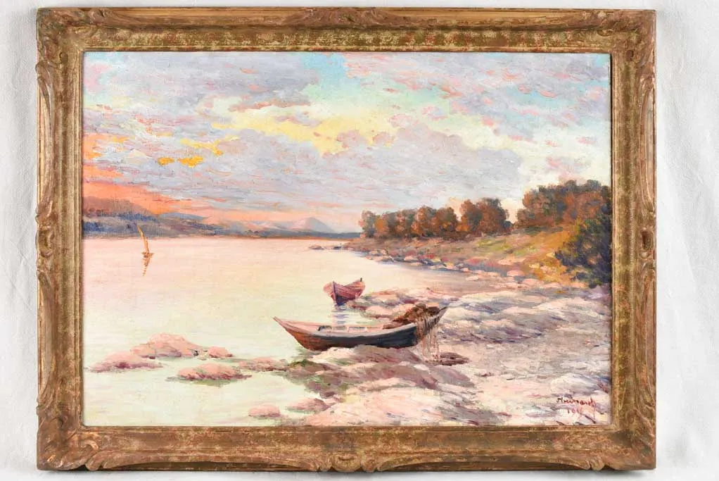 Lake view at sunset - Joseph Hurard 1906 - 31½" x 42¼"