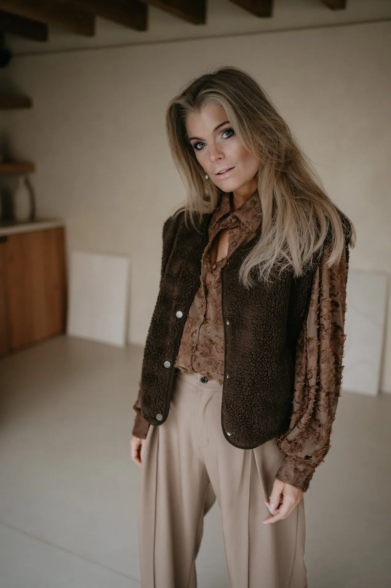 Ledra gilet I Chocolate Brown