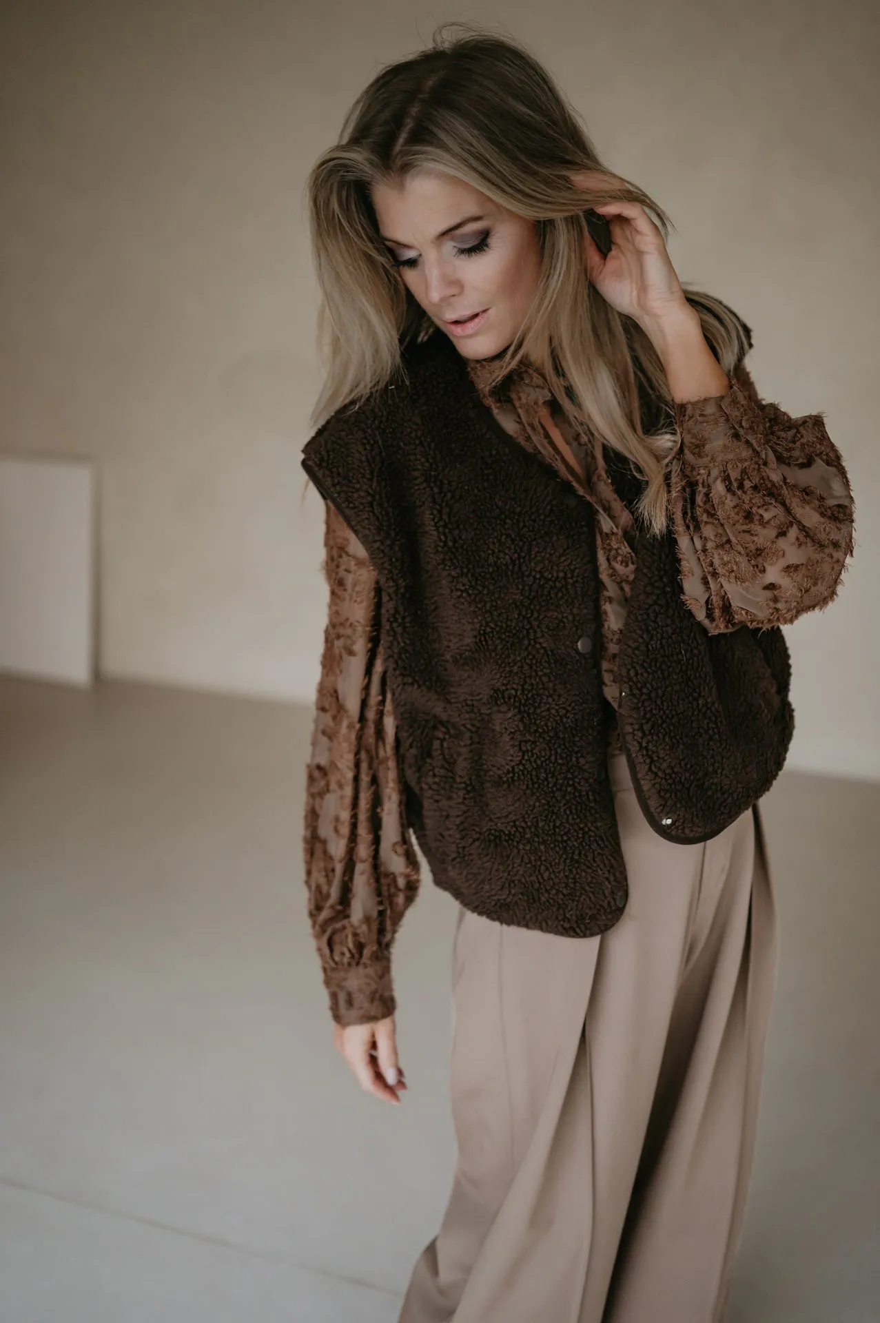 Ledra gilet I Chocolate Brown