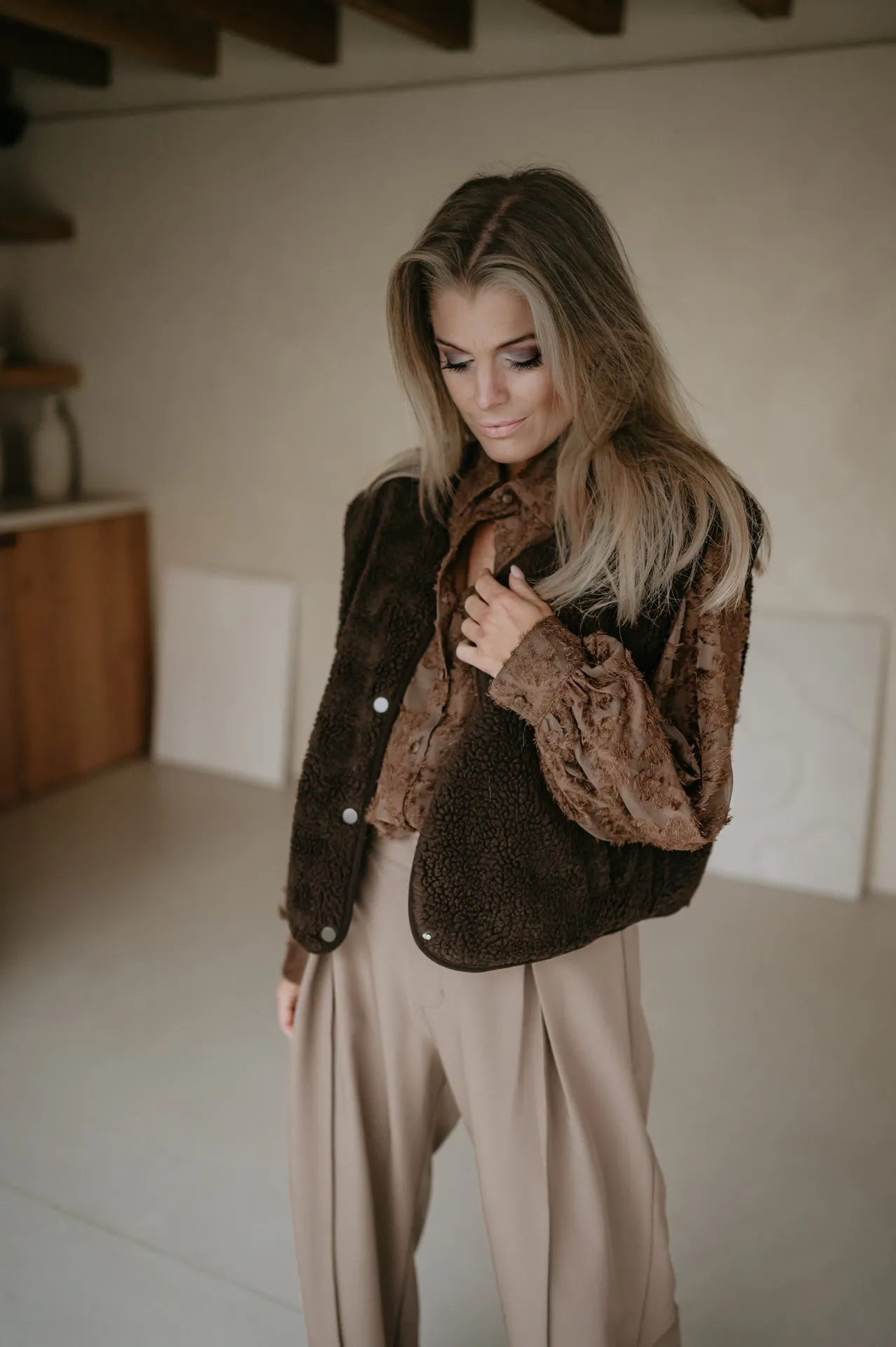 Ledra gilet I Chocolate Brown