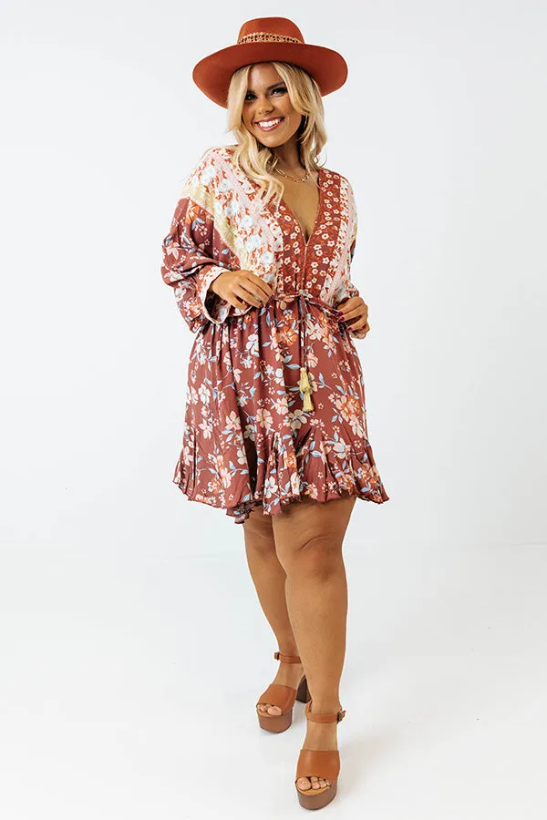 Let's Link Floral Babydoll Dress Curves