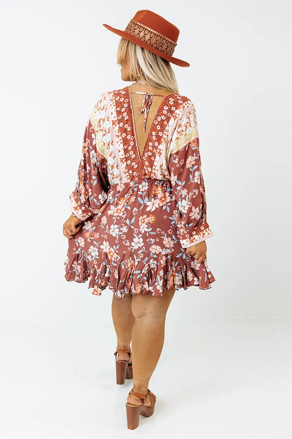 Let's Link Floral Babydoll Dress Curves