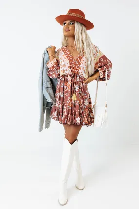 Let's Link Floral Babydoll Dress