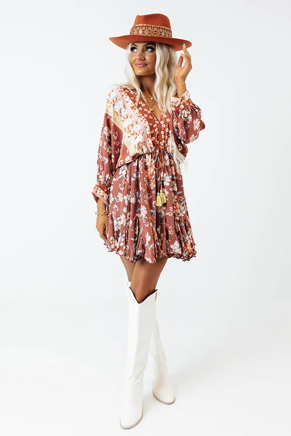 Let's Link Floral Babydoll Dress