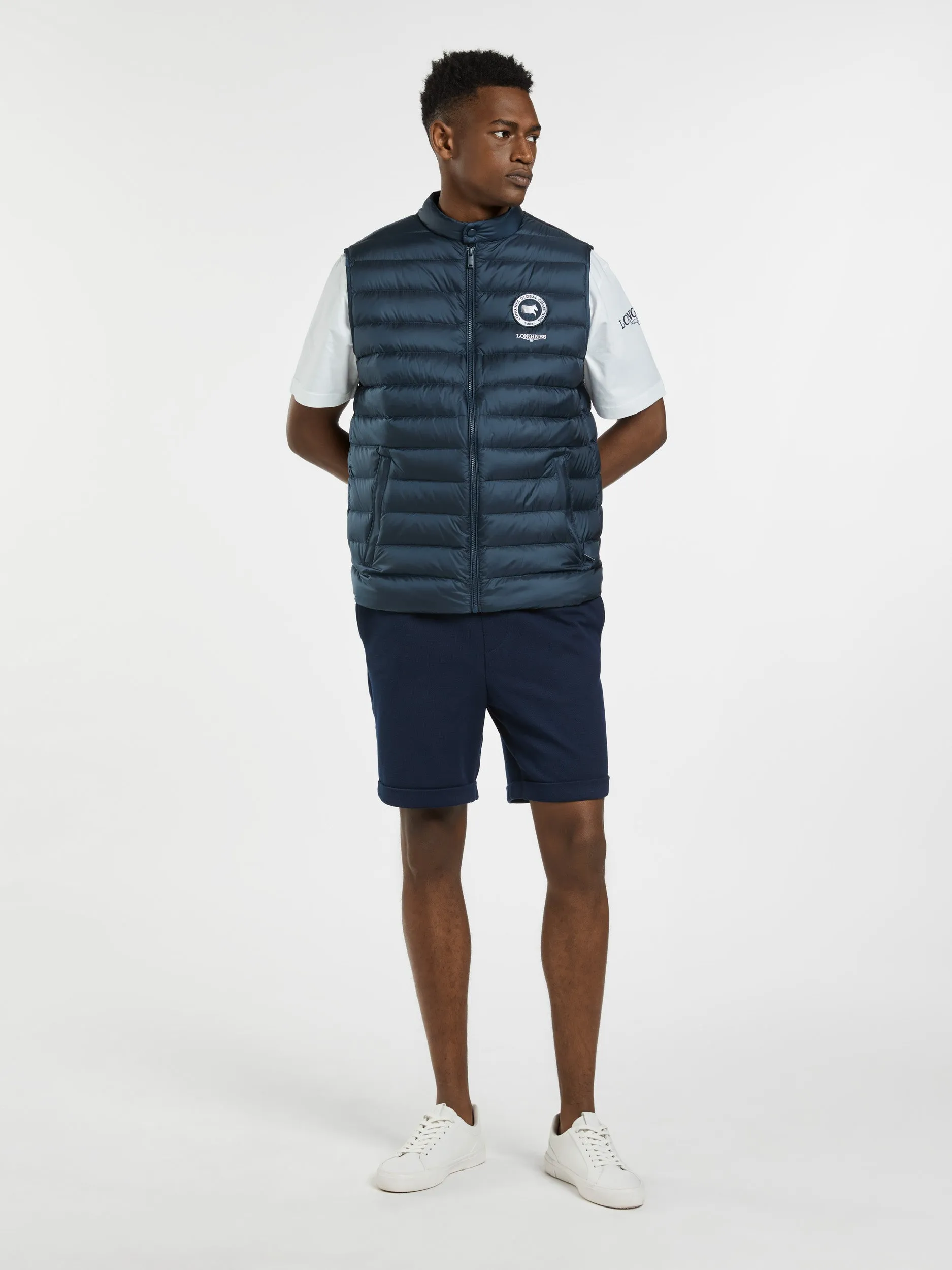 LGCT Essentials Men's Padded Gilet - Navy Blue