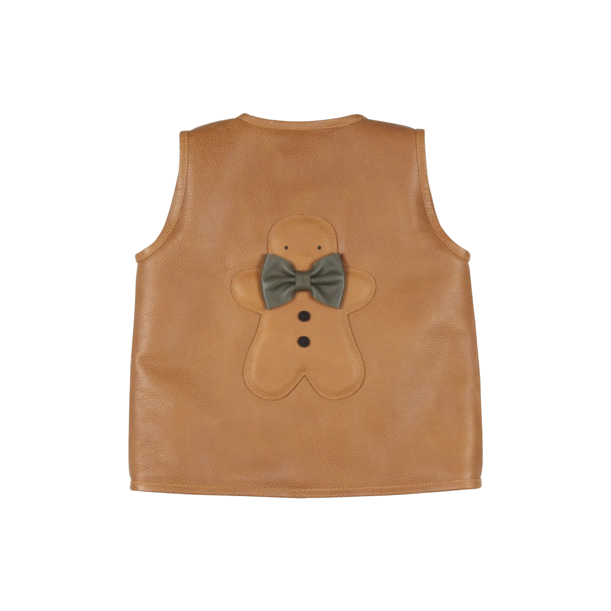 Lige Gilet | Gingerbread | Toast Grain Leather