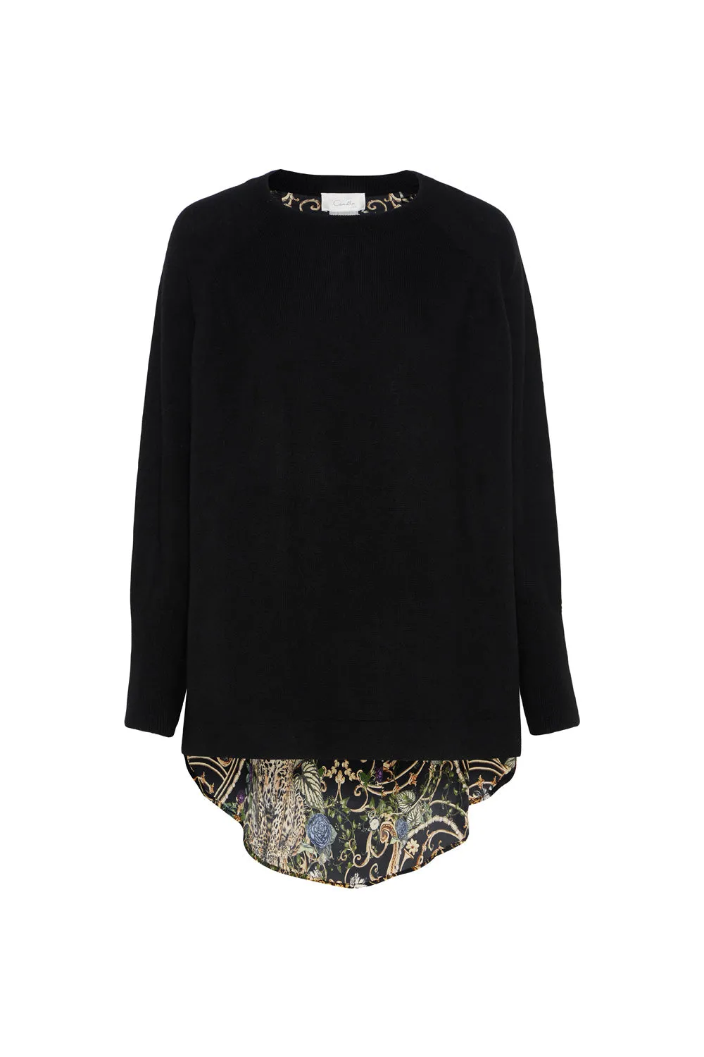 LONG SLEEVE JUMPER WITH PRINT BACK STUDIO 54