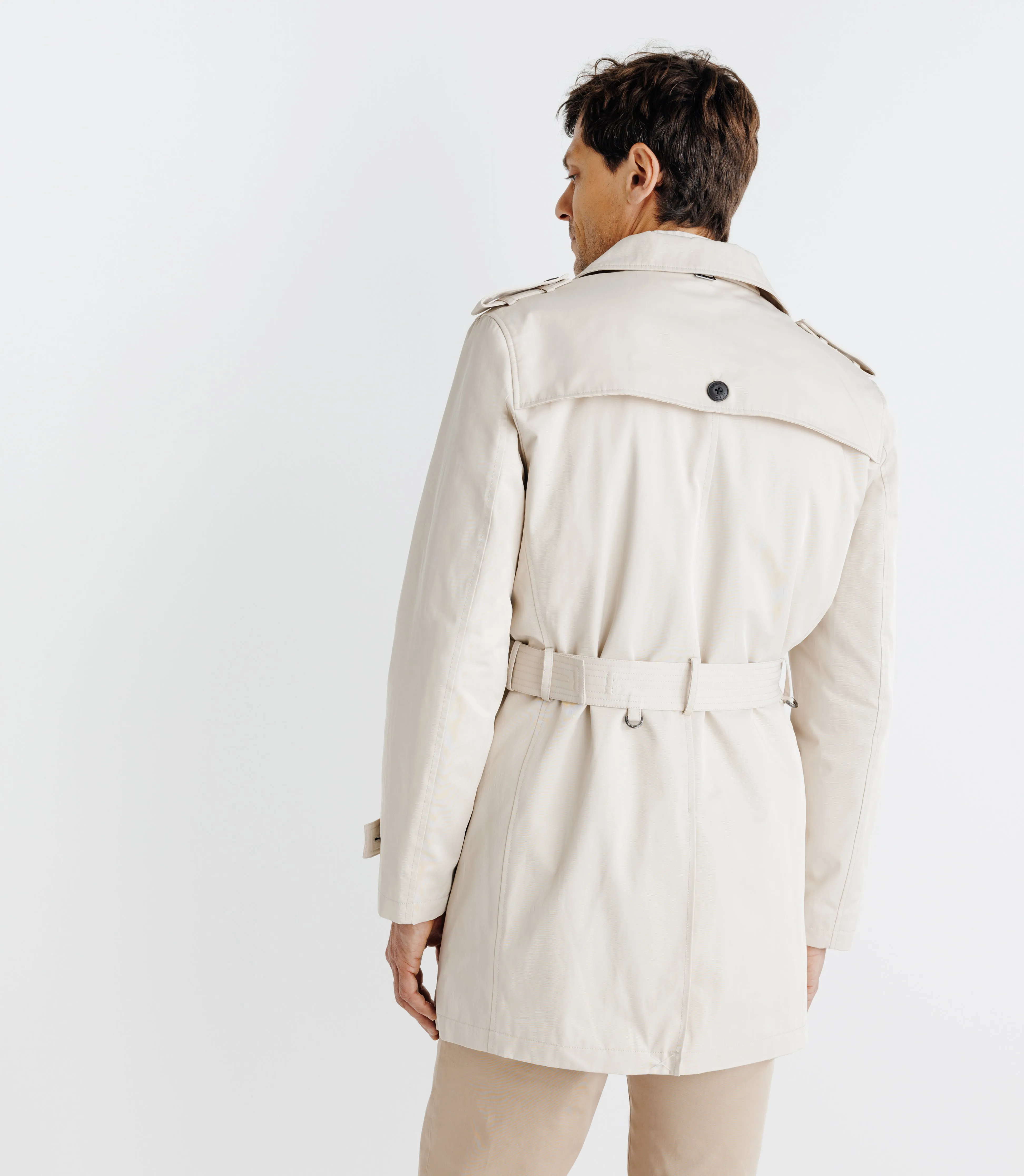 Manteau trench beige