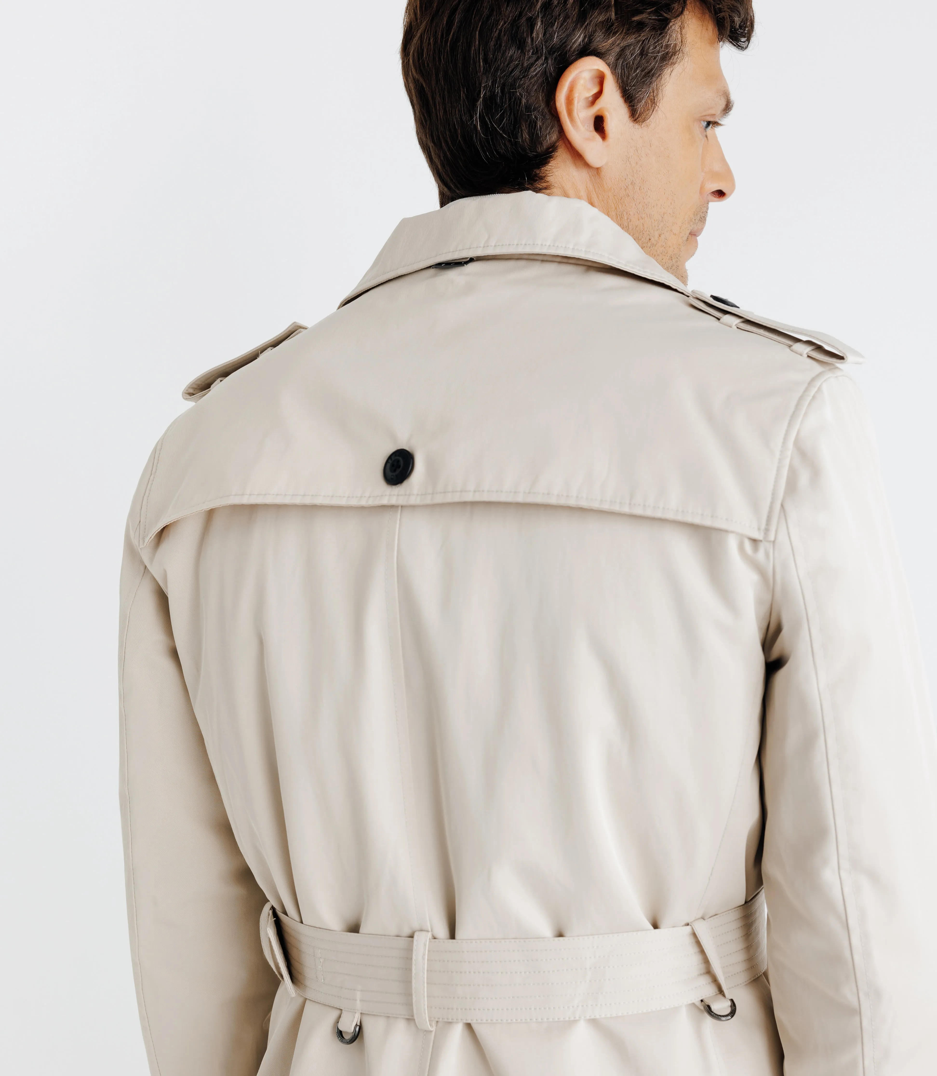 Manteau trench beige