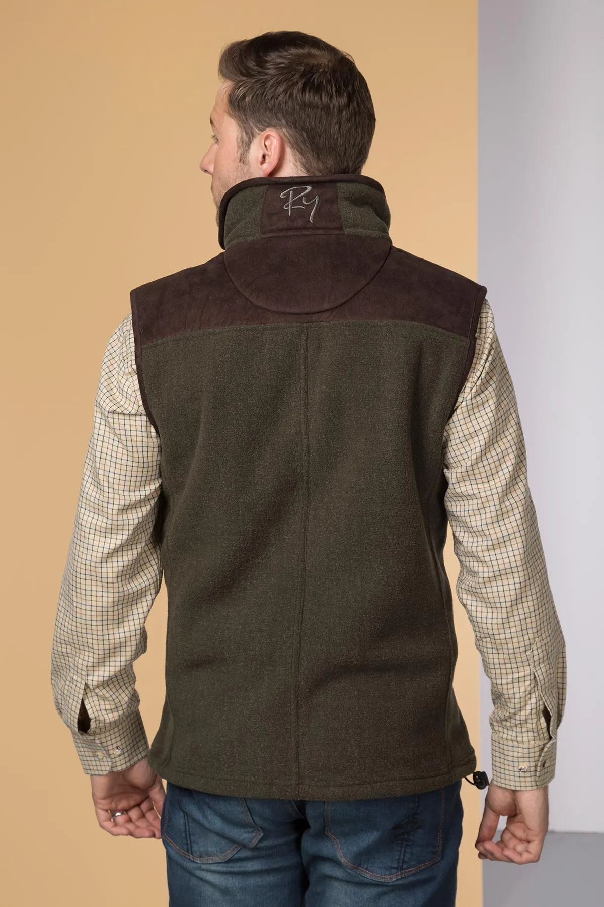 Men's Garton Fleece Gilet Ry Motif