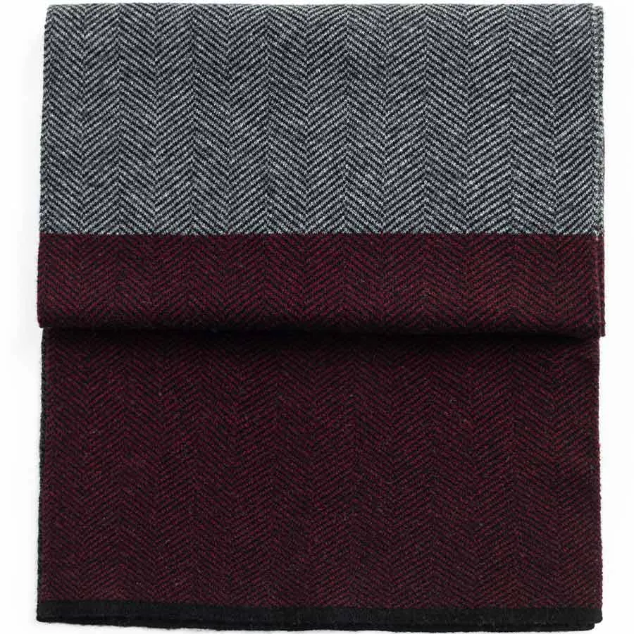 Mens Ilmio Wool Knit Scarf #08