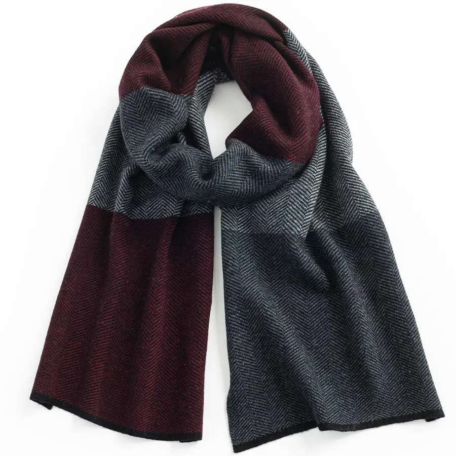 Mens Ilmio Wool Knit Scarf #08