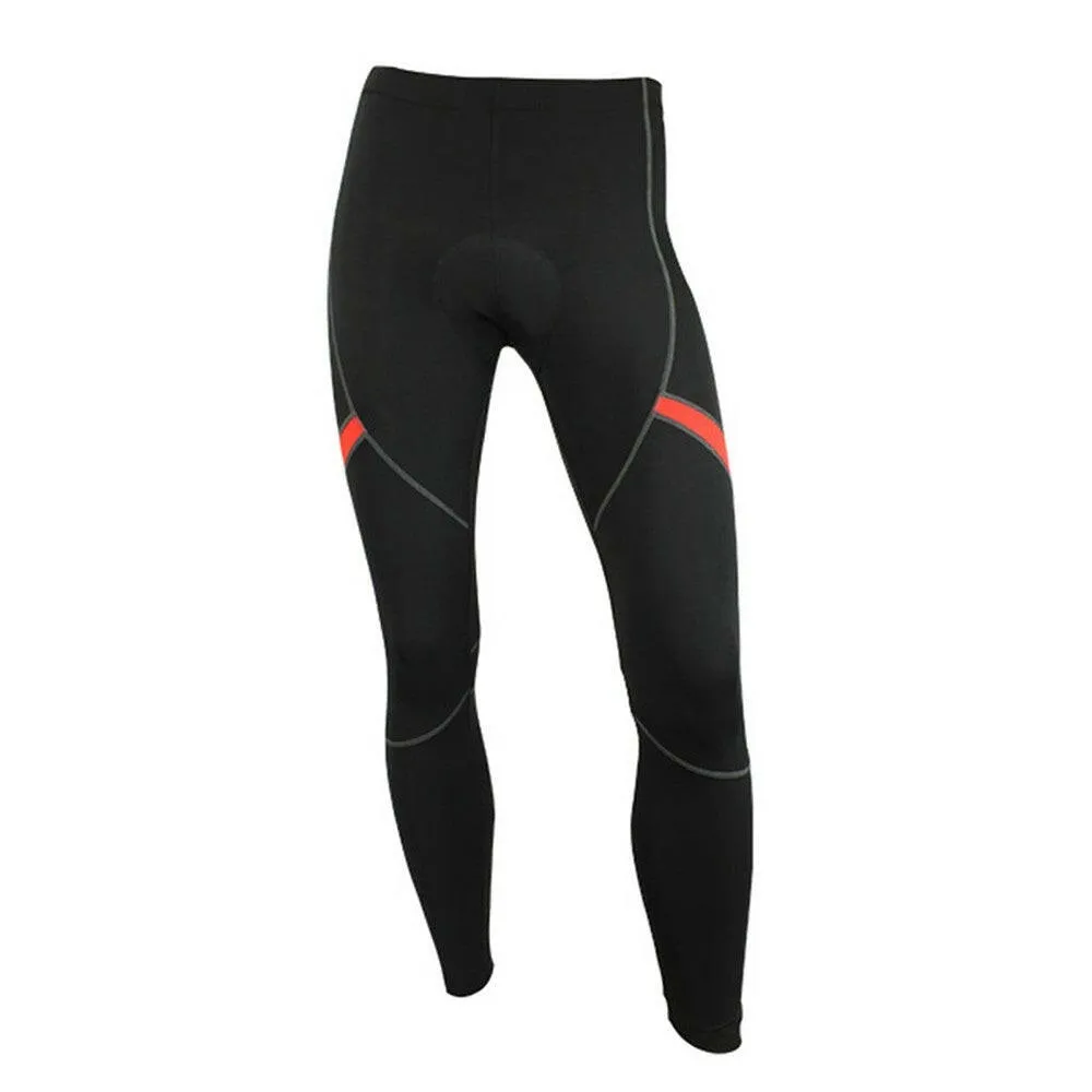 Men's Thermal Running Tights Athletic Cycling Pants Fleece Cold Weather Outdoor Bike Cycling Trousers